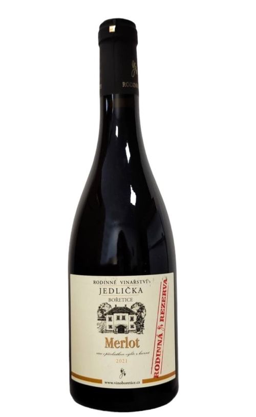 Jedlička Merlot Výběr z hroznů 2021 0,75l 13%