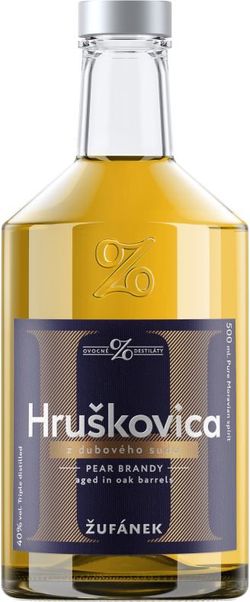 Hruškovica Žufánek z dubového sudu 0,5l 40%