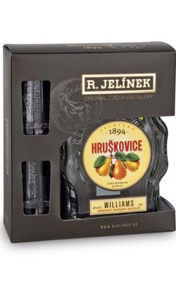 Hruškovice Williams 0,5l 42% + 2x sklo GB