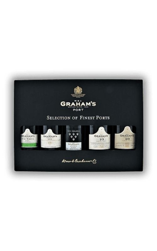 Grahams Mini Selection Pack 5×0,2l Dřevěný box