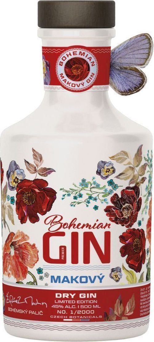 Bohemian Gin Makový 0,5l 45% L.E.