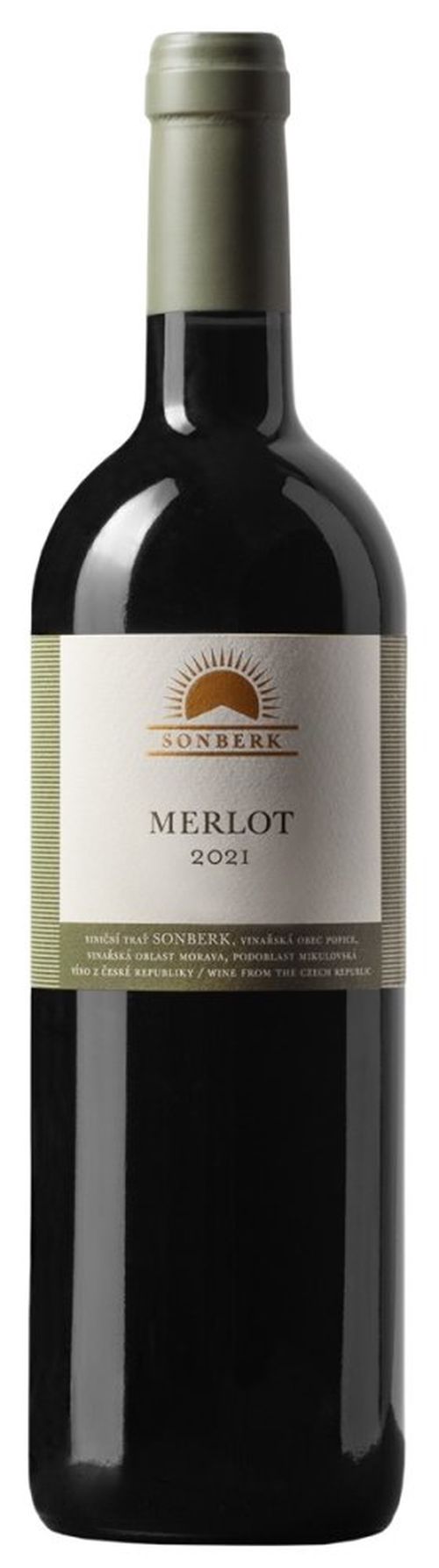 Sonberk Merlot Barrique Výběr z hroznů 2021 0,75l 15%