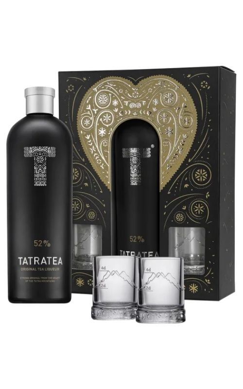 Tatratea 0,7l 52% + 2x sklo GB