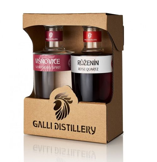 Galli dárkové balení Višňovice a Růženín 0,2l