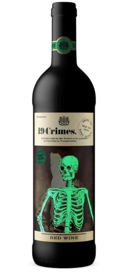 19 Crimes Red Wine Glow in Dark 0,75l 13,5% L.E. Halloween edition