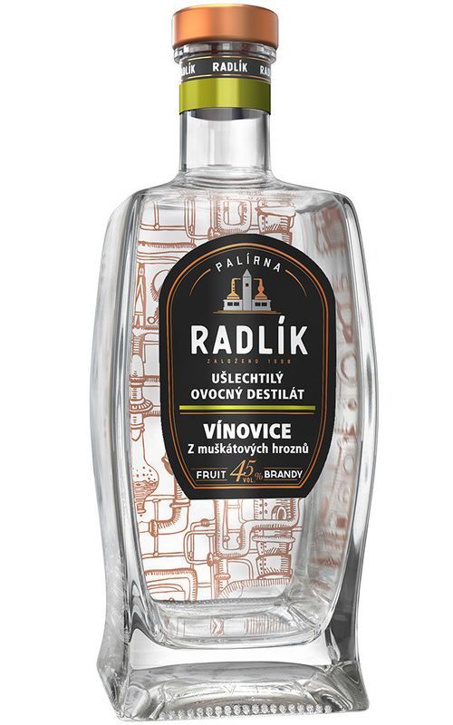 Radlík Vínovice z Muškátových Hroznů 0,5l 45%