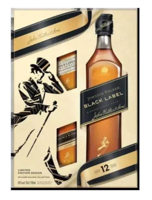 Johnnie Walker Black Label + 2x 0,05l 12y 0,7l 40% GB L.E.